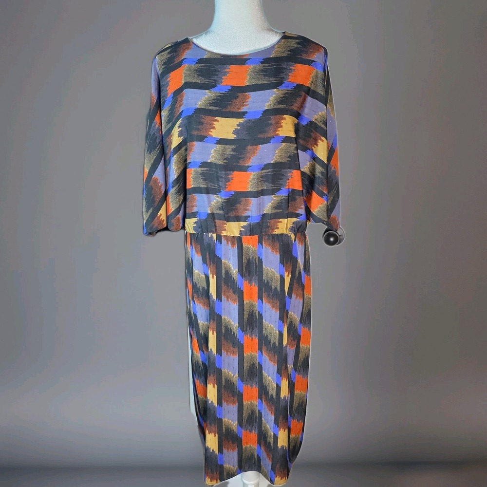 Vintage‎ Geometric Misha Dress Size Medium Women's